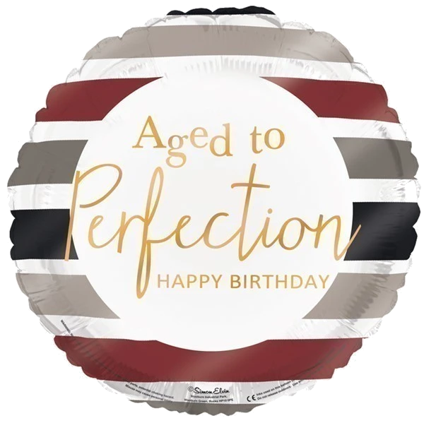 18IN AGED TO PERFECTION FOIL BALLOON